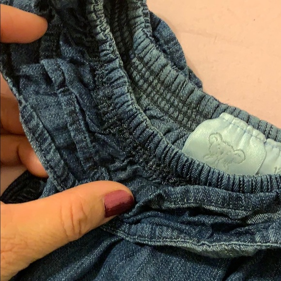 KOALA Toddler Girls Soft Denim Jumpsuit Size 12M EUC - Picture 3 of 6